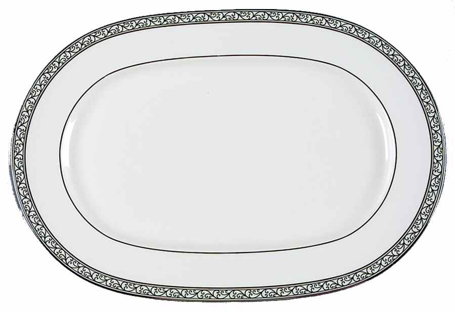 Eloise 13" Oval Serving Platter by Villeroy & Boch-1