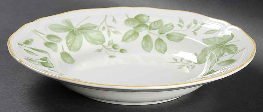 Parkland Green Large Rim Soup Bowl by Villeroy & Boch-1