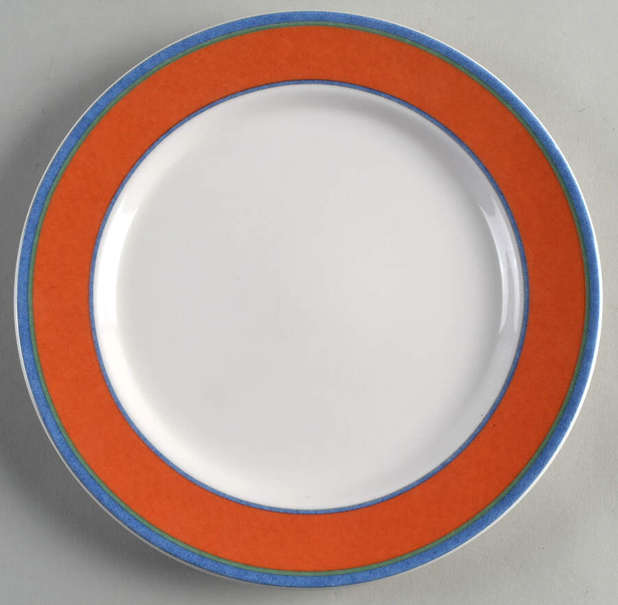 Tipo Viva Red Luncheon Plate by Villeroy & Boch-1
