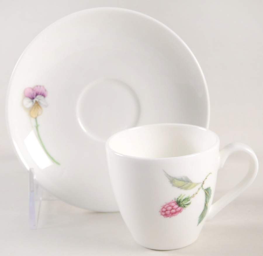 Wildberries Flat Demitasse Cup & Saucer Set by Villeroy & Boch-1