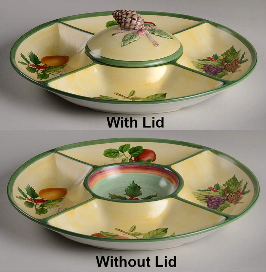 French Noel Chip & Dip with Lid by Villeroy & Boch-1