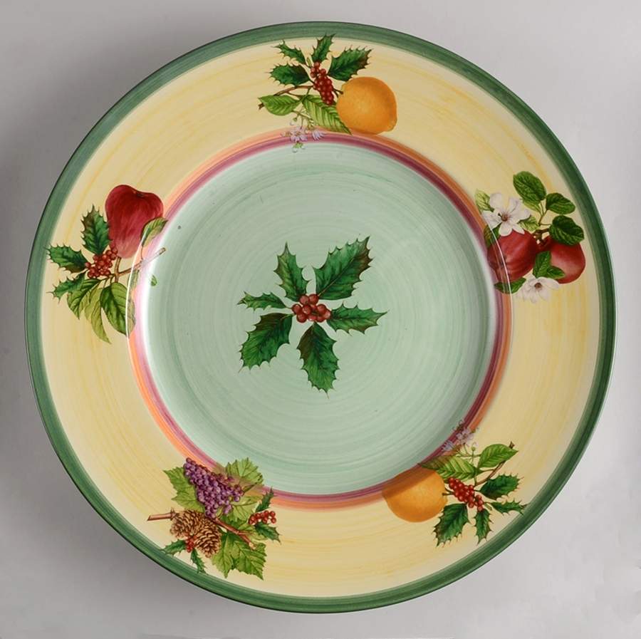 French Noel 17" Chop Plate (Round Platter) by Villeroy & Boch-1