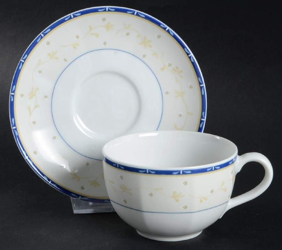 Tagus Flat Cup & Saucer Set by Vista Alegre-1