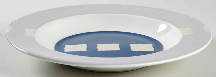 Passerelle Blue Large Rim Soup Bowl by Vista Alegre-1