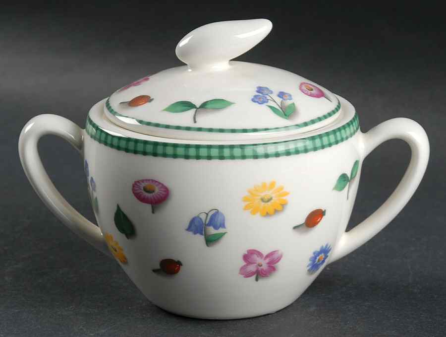 Spring Sugar Bowl & Lid by Vista Alegre-1