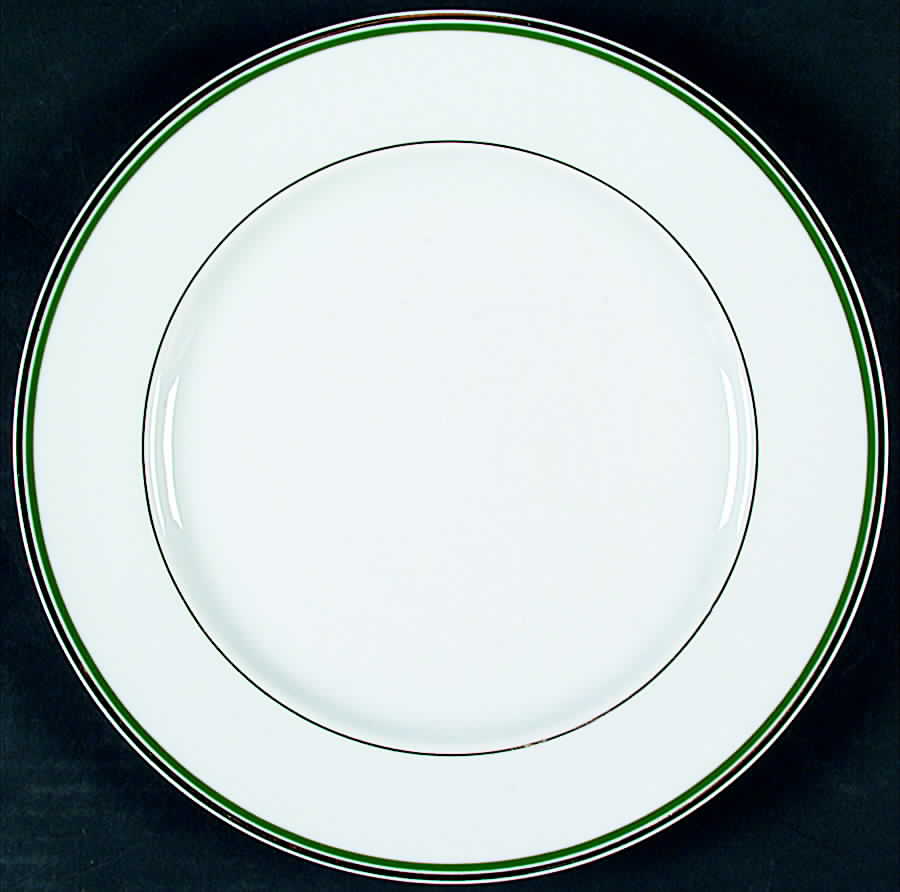 Jubilee Green Dinner Plate by Vie Privee-1