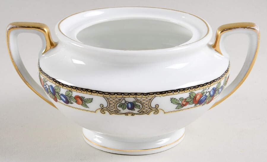 VIT413 Sugar Bowl No Lid by Victoria (Czech)-1