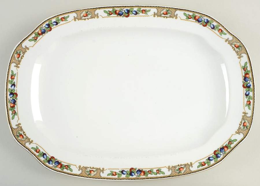 VIT413 15" Oval Serving Platter by Victoria (Czech)-1