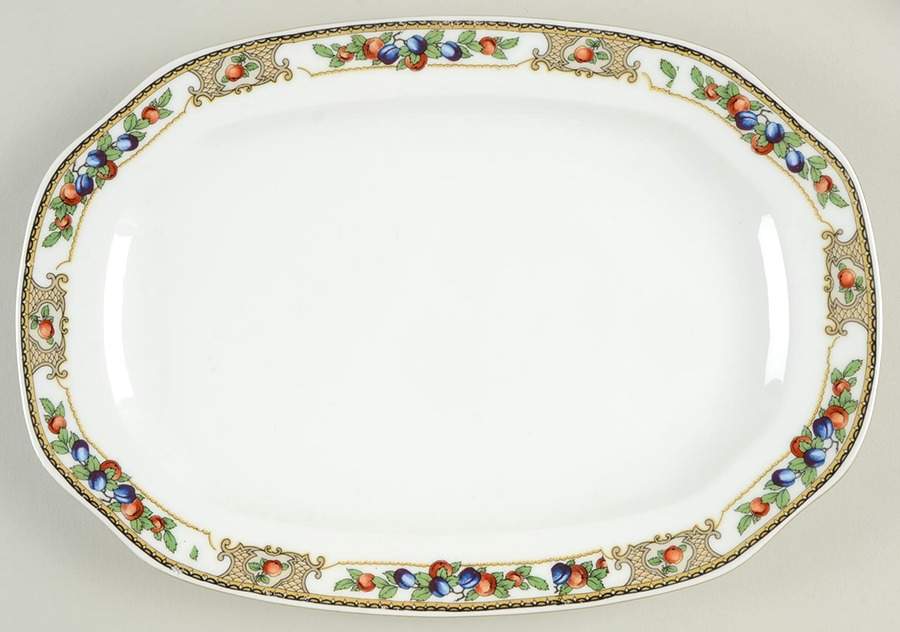 VIT413 12" Oval Serving Platter by Victoria (Czech)-1