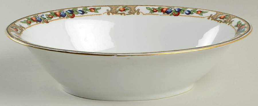 VIT413 10" Oval Vegetable Bowl by Victoria (Czech)-1