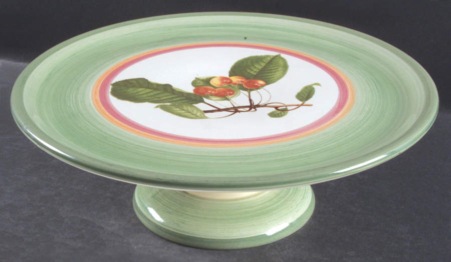 French Country (Earthenware) 12" Diameter Pedestal Cake Stand by Villeroy & Boch-1