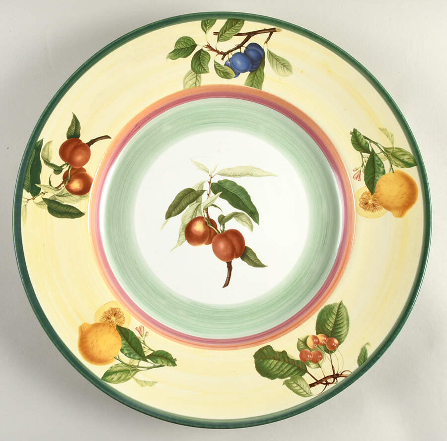 French Country (Earthenware) 17" Chop Plate (Round Platter) by Villeroy & Boch-1