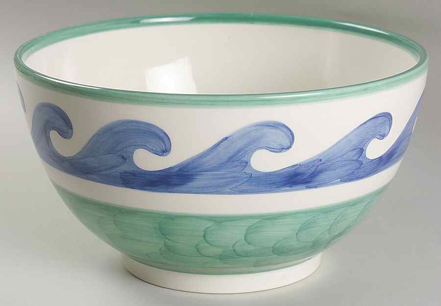 Blue Waves 9" Round Vegetable Bowl by Villeroy & Boch-1