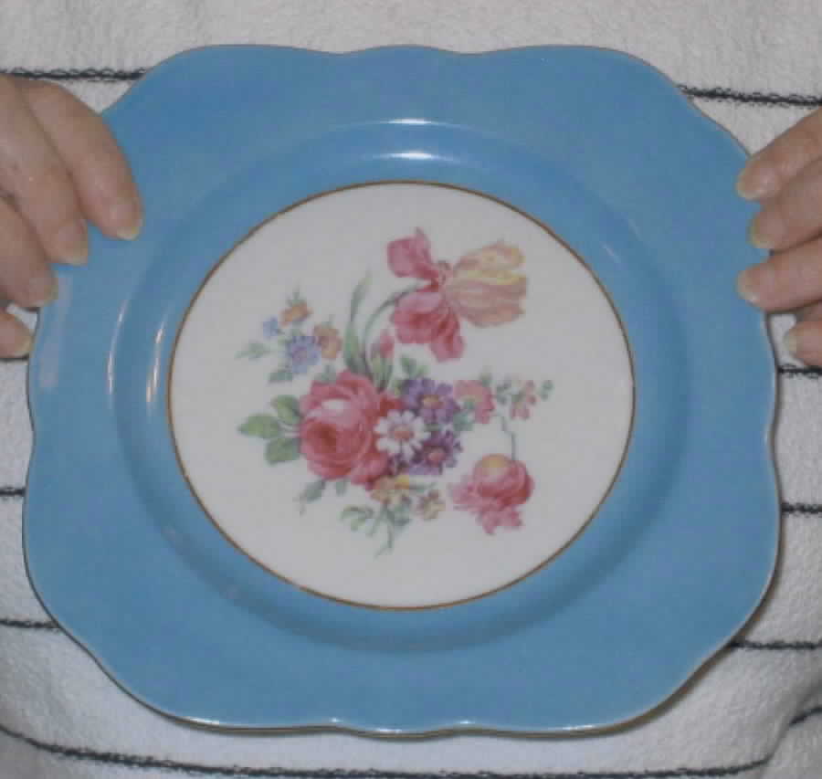 222 Square Salad Plate by Victoria (Czech)-1