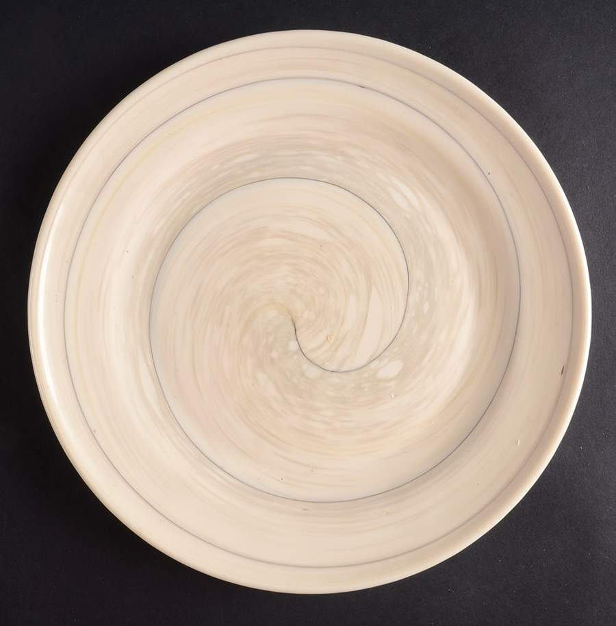 Murano (White) Salad Plate by Vietri (Italy)-1