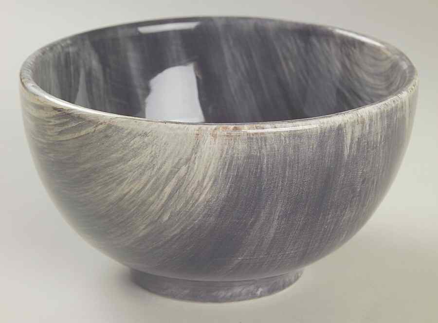 Moda (Black & Brown) Coupe Cereal Bowl by Vietri (Italy)-1