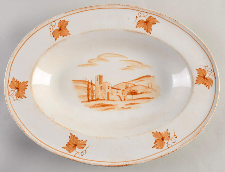 Bramasole 15" Deep Oval Serving Platter by Vietri (Italy)-1