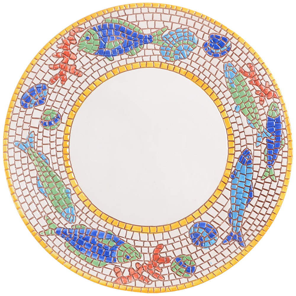 Nettuno Dinner Plate by Vietri (Italy)-1
