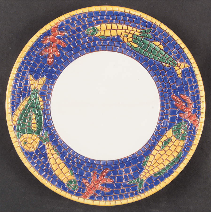 Nettuno Salad Plate by Vietri (Italy)-1