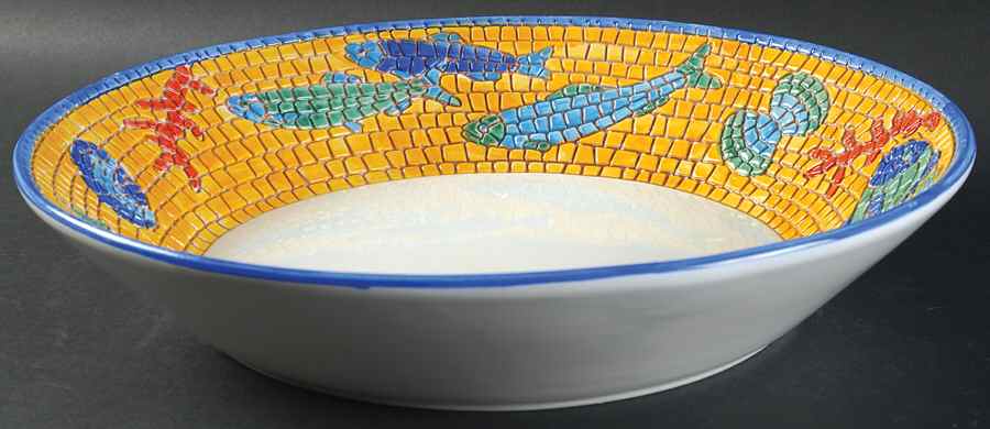 Nettuno 11" Pasta Serving Bowl by Vietri (Italy)-1