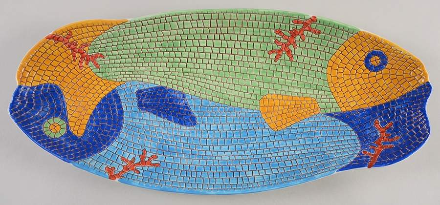 Nettuno 20" Oval Serving Platter by Vietri (Italy)-1