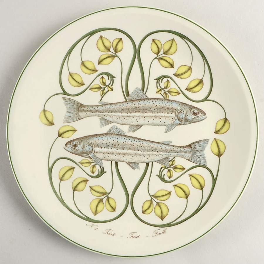 Atlantic (Fish, Flowers, Cream) Dinner Plate by Villeroy & Boch-1