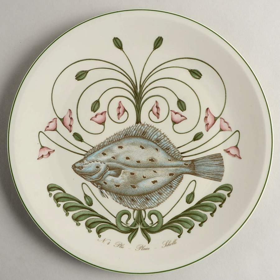 Atlantic (Fish, Flowers, Cream) Dinner Plate by Villeroy & Boch-1