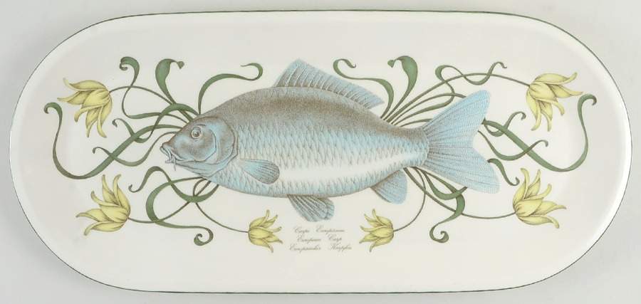 Atlantic (Fish, Flowers, Cream) 20" Oval Serving Platter by Villeroy & Boch-1