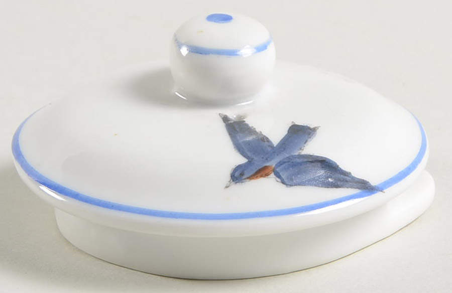 Blue Bird Lid for Mini Teapot by Victoria (Austria)-1