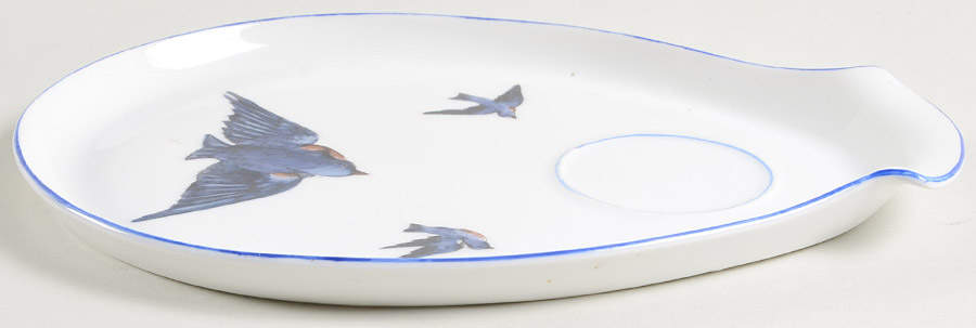 Blue Bird Snack Plate by Victoria (Austria)-1