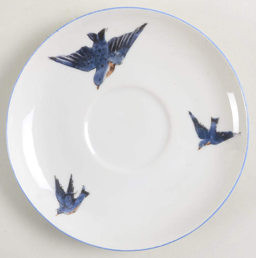 Blue Bird Saucer by Victoria (Austria)-1