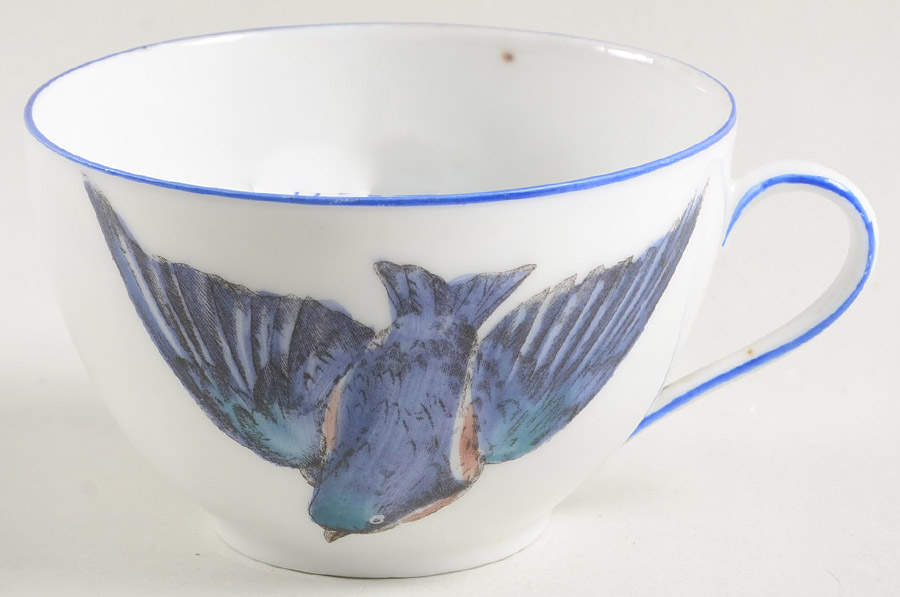 Blue Bird Flat Cup by Victoria (Austria)-1