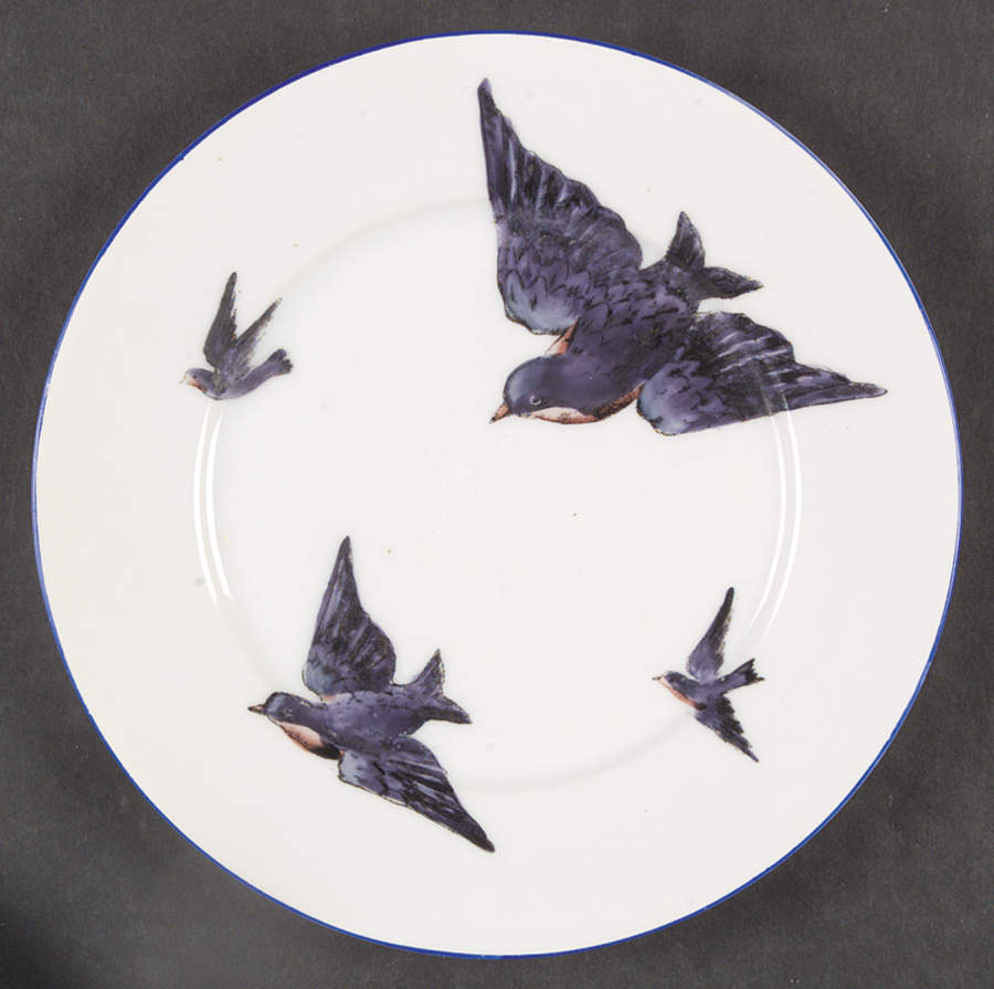 Blue Bird Salad Plate by Victoria (Austria)-1