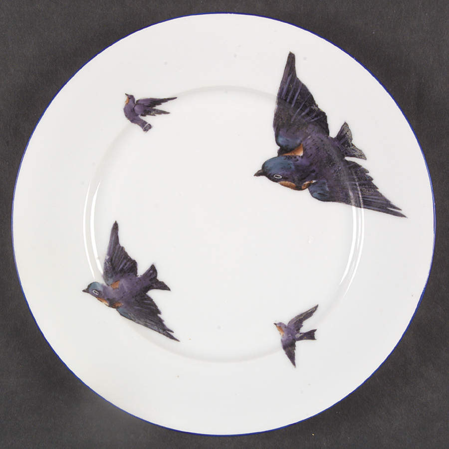 Blue Bird Luncheon Plate by Victoria (Austria)-1