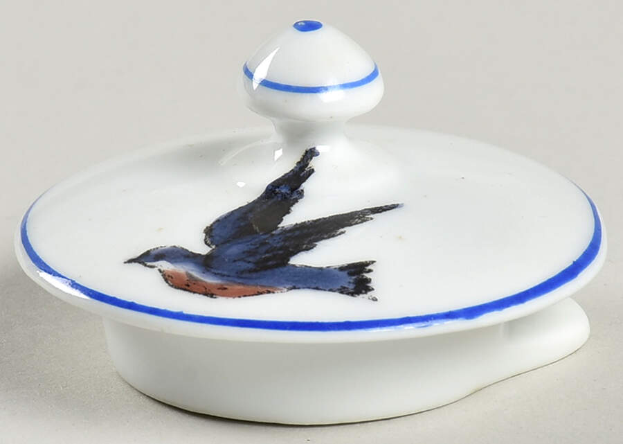 Blue Bird Lid for Mini Coffee Pot by Victoria (Austria)-1