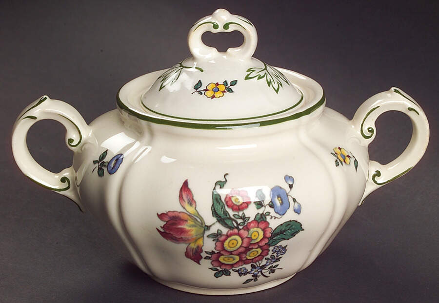 Alt Strasburg (Trim On Edge) Sugar Bowl & Lid by Villeroy & Boch-1