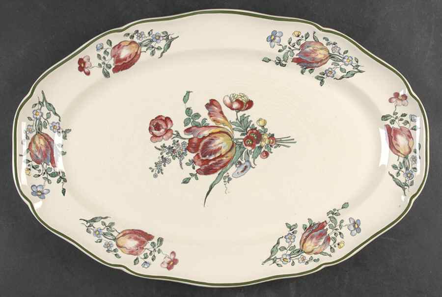 Alt Strasburg (Trim On Edge) 16" Oval Serving Platter by Villeroy & Boch-1