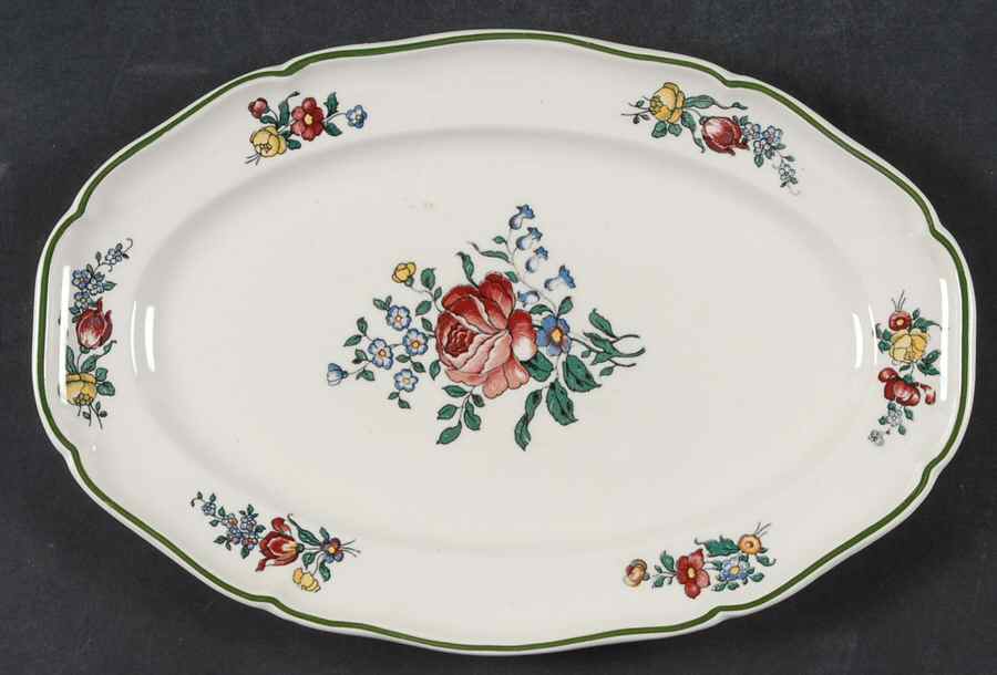 Alt Strasburg (Trim On Edge) 11" Oval Serving Platter by Villeroy & Boch-1