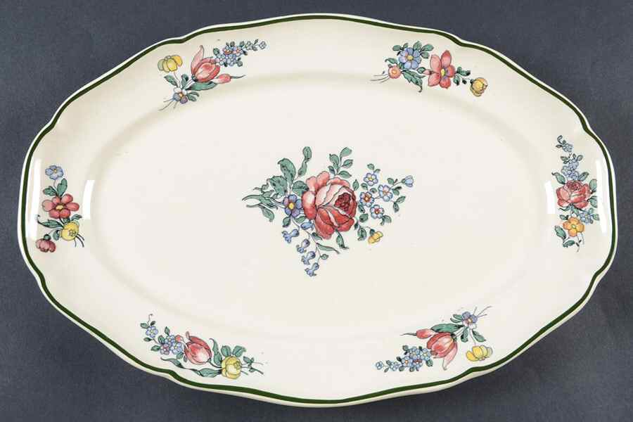 Alt Strasburg (Trim On Edge) 13" Oval Serving Platter by Villeroy & Boch-1