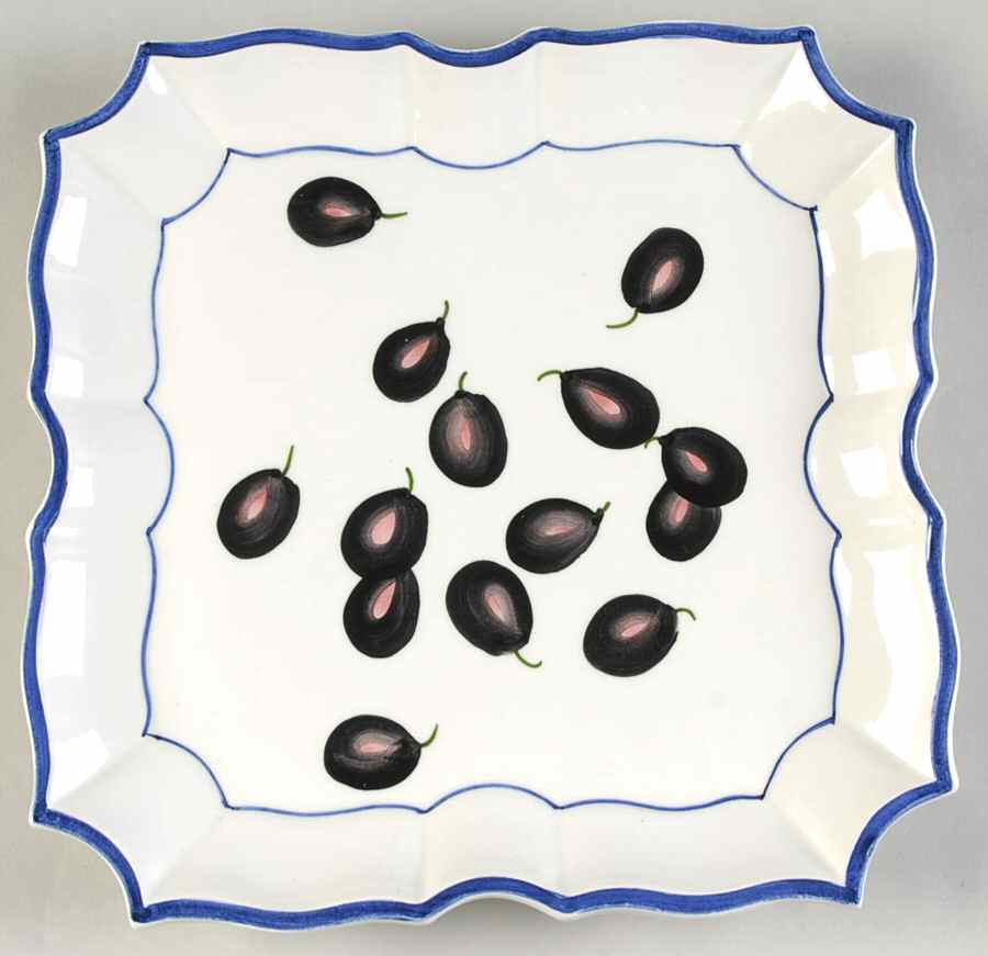 Disappearing Olive Wall Plate by Vietri (Italy)-1