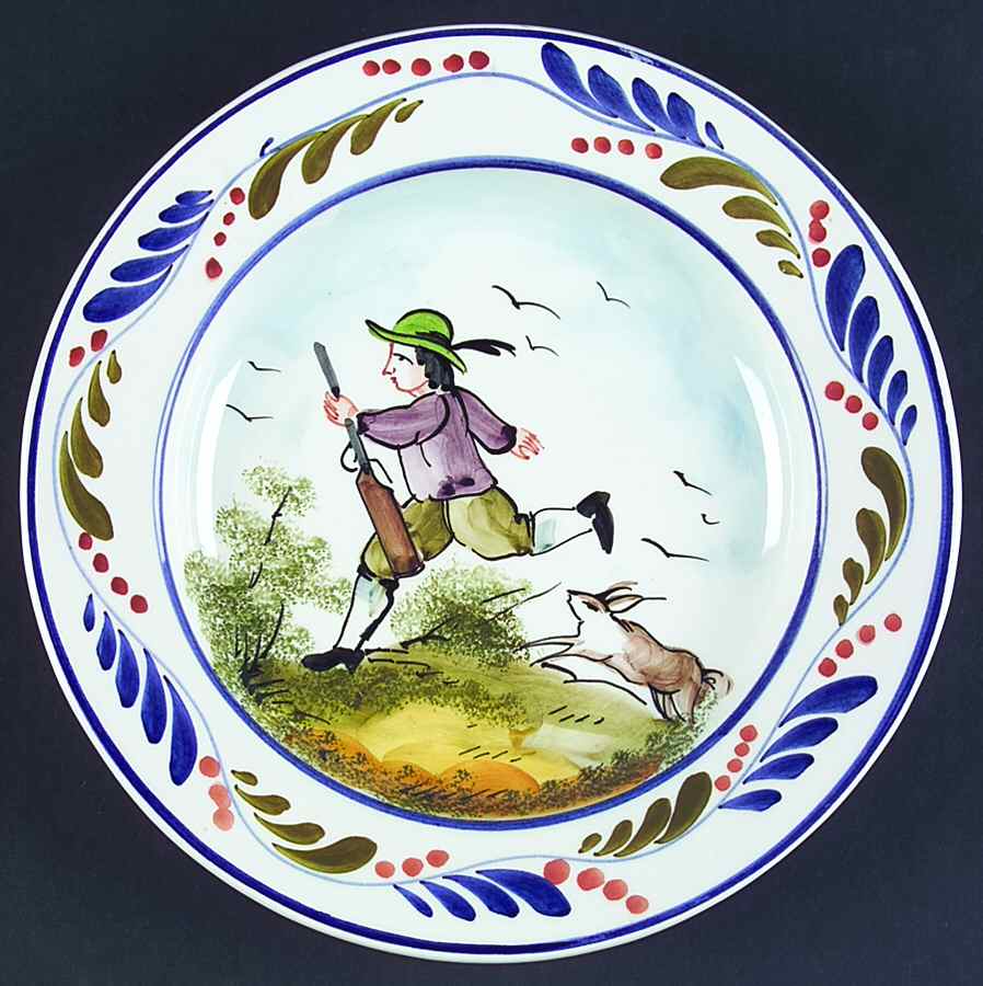 Upside Down World Wall Plate by Vietri (Italy)-1