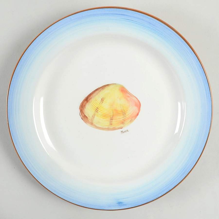 Sea Shell Salad Plate by Vietri (Italy)-1