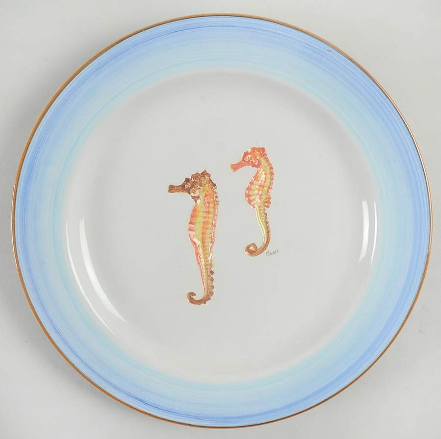 Sea Shell Salad Plate by Vietri (Italy)-1