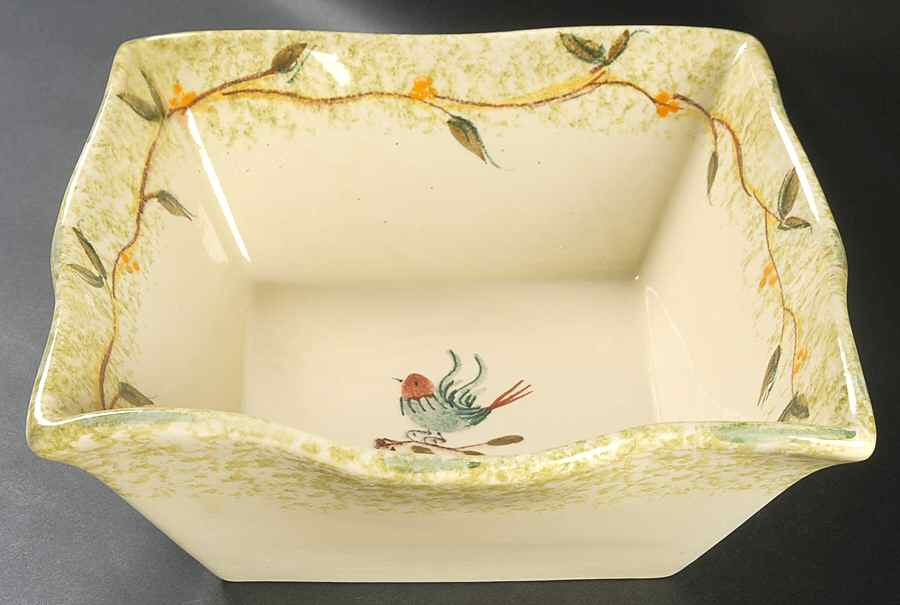 Etrusca 11" Square Vegetable Bowl by Vietri (Italy)-1
