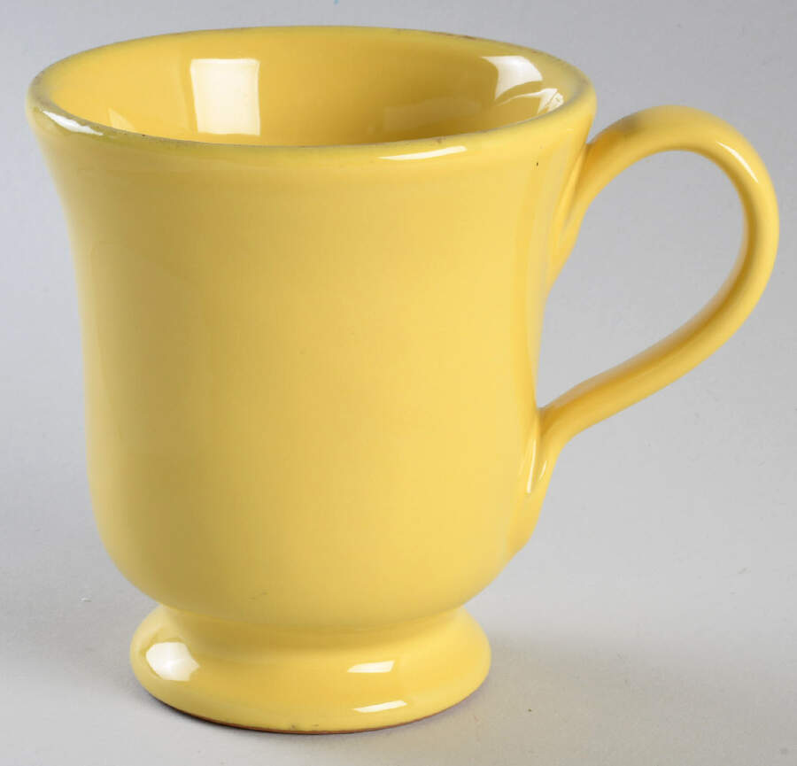 Fantasia Yellow (Solid Color) Mug by Vietri (Italy)-1