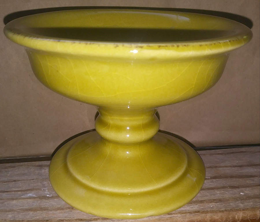 Fantasia Lime (Solid Color) Pedestal Candleholder by Vietri (Italy)-1