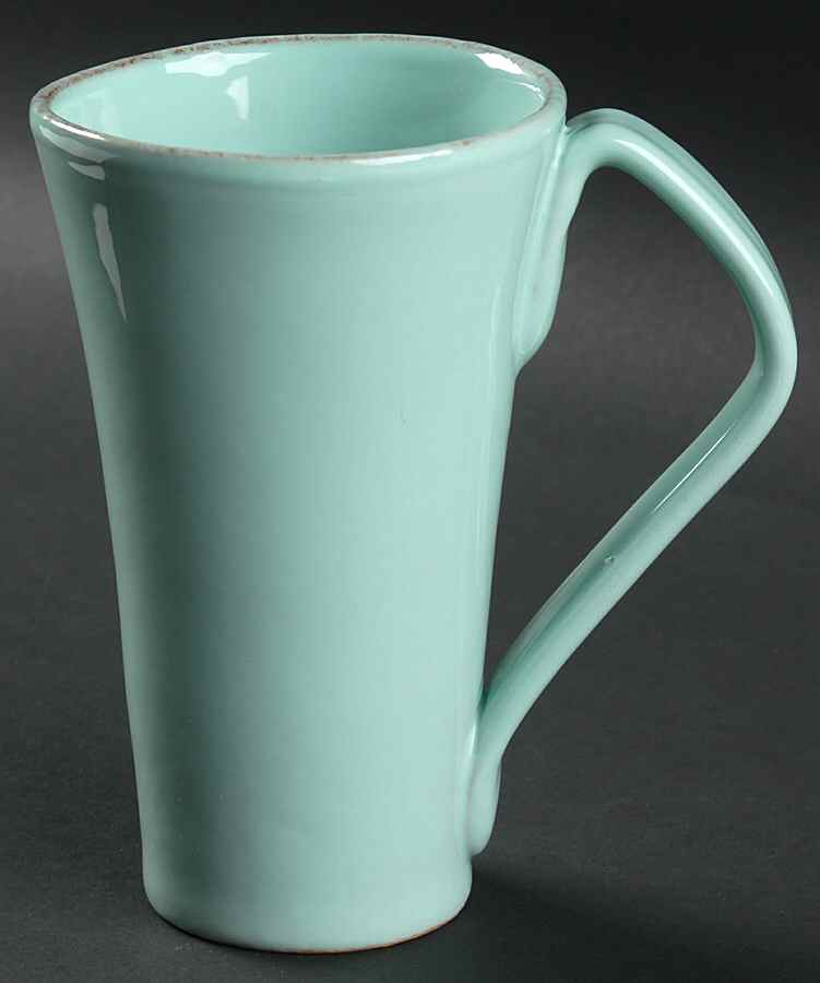 Fantasia Light Blue (Solid Color) Tall Mug by Vietri (Italy)-1