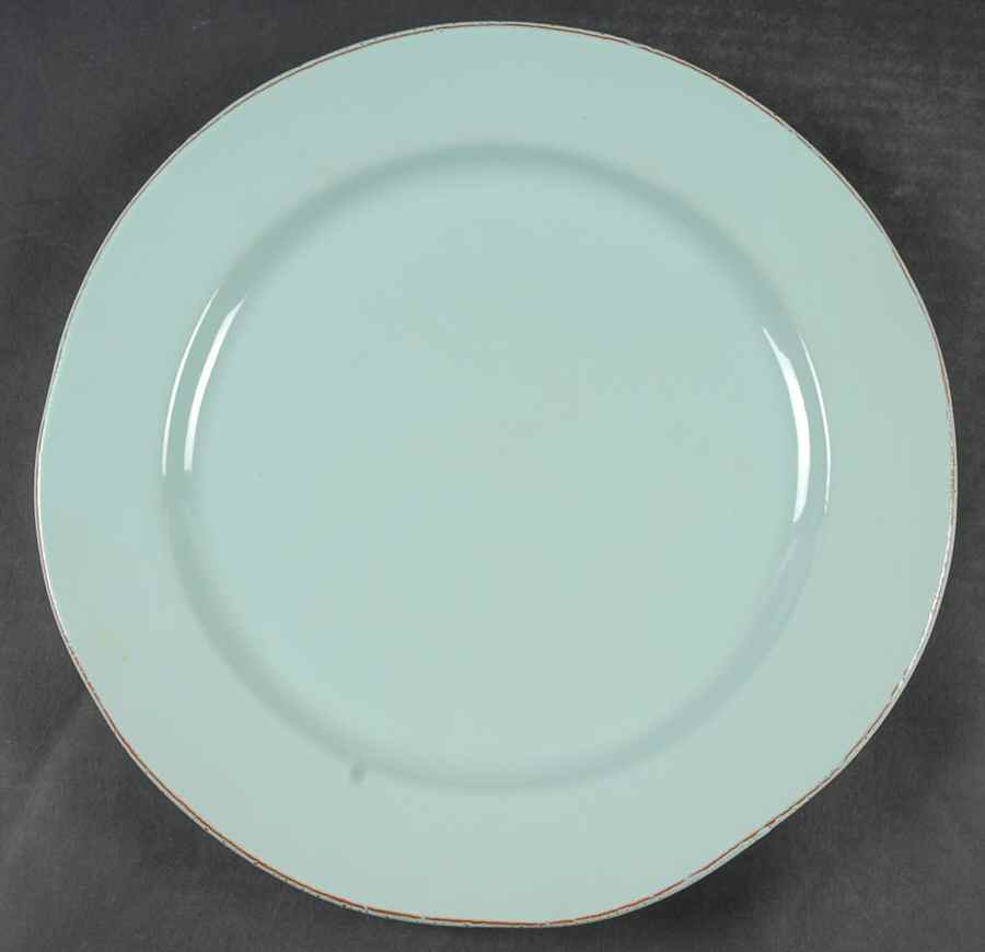 Fantasia Light Blue (Solid Color) Large Dinner Plate by Vietri (Italy)-1