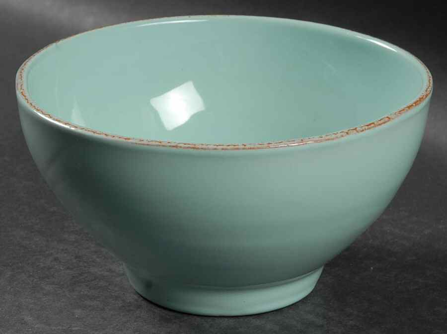 Fantasia Light Blue (Solid Color) Coupe Cereal Bowl by Vietri (Italy)-1