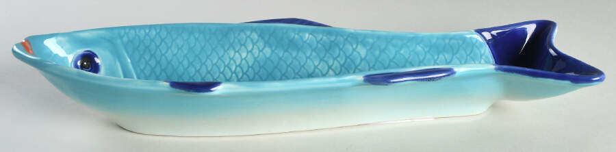 Mare Misto 15" Fish Shaped Platter by Vietri (Italy)-1
